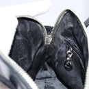 Salvatore Ferragamo Gancini Hand Bag Leather 2way Silver Black Auth 148888-20