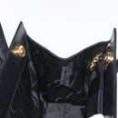 Salvatore Ferragamo Vala Hand Bag Leather Black Gold Auth 148890-18