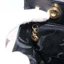 Salvatore Ferragamo Vala Hand Bag Leather Black Gold Auth 148890-19