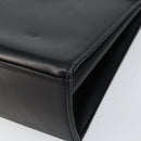 GIVENCHY Hand Bag Leather Black Gold Auth 148891-10