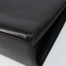 GIVENCHY Hand Bag Leather Black Gold Auth 148891-12