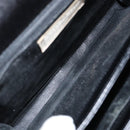 GIVENCHY Hand Bag Leather Black Gold Auth 148891-18