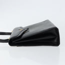 GIVENCHY Hand Bag Leather Black Gold Auth 148891-5