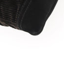 SAINT LAURENT Tote Bag Corduroy Navy Gold 148884 Auth 148894-16