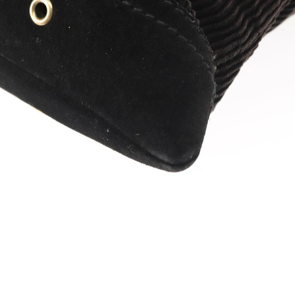 SAINT LAURENT Tote Bag Corduroy Navy Gold 148884 Auth 148894