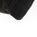 SAINT LAURENT Tote Bag Corduroy Navy Gold 148884 Auth 148894-18