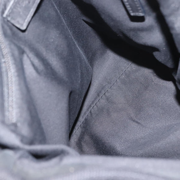 SAINT LAURENT Tote Bag Corduroy Navy Gold 148884 Auth 148894