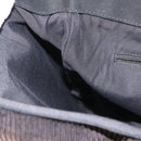 SAINT LAURENT Tote Bag Corduroy Navy Gold 148884 Auth 148894-22