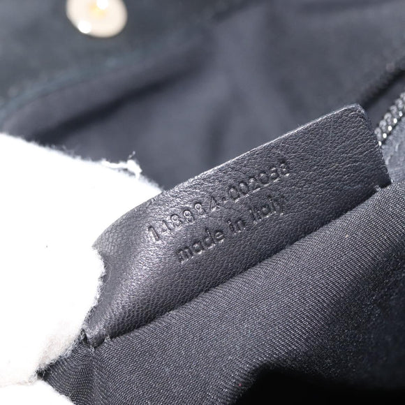 SAINT LAURENT Tote Bag Corduroy Navy Gold 148884 Auth 148894