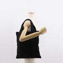 SAINT LAURENT Tote Bag Corduroy Navy Gold 148884 Auth 148894-25