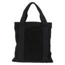 SAINT LAURENT Tote Bag Corduroy Navy Gold 148884 Auth 148894-2