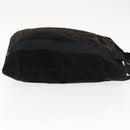 SAINT LAURENT Tote Bag Corduroy Navy Gold 148884 Auth 148894-3