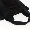 SAINT LAURENT Tote Bag Corduroy Navy Gold 148884 Auth 148894-14