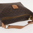 CELINE Macadam Canvas Hand Bag PVC Leather Brown Gold Auth 148895-6