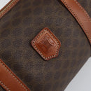 CELINE Macadam Canvas Hand Bag PVC Leather Brown Gold Auth 148898-14