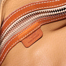 CELINE Macadam Canvas Hand Bag PVC Leather Brown Gold Auth 148898-16