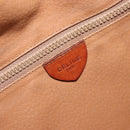 CELINE Macadam Canvas Shoulder Bag PVC Leather Brown Gold Auth 148899-19