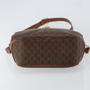 CELINE Macadam Canvas Shoulder Bag PVC Leather Brown Gold Auth 148899-5