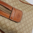 CELINE Macadam Canvas Hand Bag PVC Leather Beige Gold Auth 148900-17