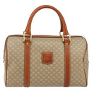 CELINE Macadam Canvas Hand Bag PVC Leather Beige Gold Auth 148900-13