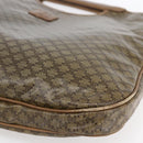 CELINE Macadam Canvas Hand Bag PVC Leather Brown Auth 148903-9