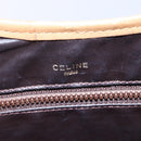 CELINE Macadam Canvas Hand Bag PVC Leather Brown Auth 148903-18