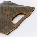 CELINE Macadam Canvas Hand Bag PVC Leather Brown Auth 148903-6