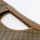 CELINE Macadam Canvas Hand Bag PVC Leather Brown Auth 148903-8