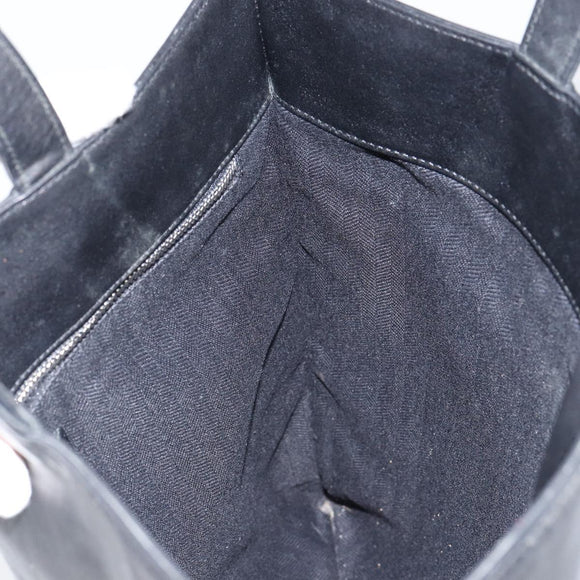 LOEWE Anagram Tote Bag Leather Black Auth 148909