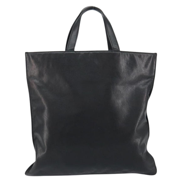 LOEWE Anagram Tote Bag Leather Black Auth 148909