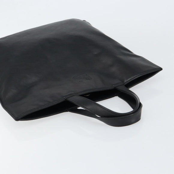 LOEWE Anagram Tote Bag Leather Black Auth 148909