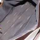 LOEWE Anagram Justa Hand Bag Leather Bronze Gold Auth 148910-11