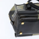 LOEWE Anagram Americana 28 Hand Bag Vinyl Black Auth 148911-15
