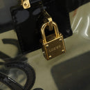 LOEWE Anagram Americana 28 Hand Bag Vinyl Black Auth 148911-17