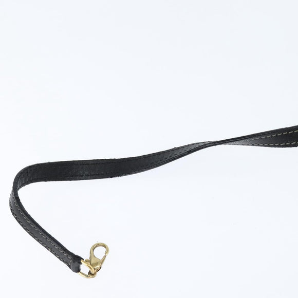 LOEWE Anagram Americana 28 Hand Bag Vinyl Black Auth 148911