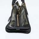 LOEWE Anagram Americana 28 Hand Bag Vinyl Black Auth 148911-4