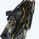 LOEWE Anagram Americana 28 Hand Bag Vinyl Black Auth 148911-6