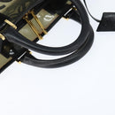 LOEWE Anagram Americana 28 Hand Bag Vinyl Black Auth 148911-7