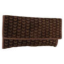 BOTTEGA VENETA Clutch Bag Suede Brown Gold Auth 148912-1