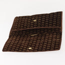 BOTTEGA VENETA Clutch Bag Suede Brown Gold Auth 148912-13