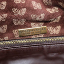 BOTTEGA VENETA Clutch Bag Suede Brown Gold Auth 148912-14