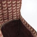 BOTTEGA VENETA Clutch Bag Suede Brown Gold Auth 148912-16