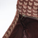 BOTTEGA VENETA Clutch Bag Suede Brown Gold Auth 148912-17