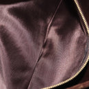 BOTTEGA VENETA Clutch Bag Suede Brown Gold Auth 148912-19