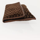 BOTTEGA VENETA Clutch Bag Suede Brown Gold Auth 148912-5