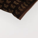 BOTTEGA VENETA Clutch Bag Suede Brown Gold Auth 148912-9