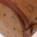 MCM Logogram Vicetos Shoulder Bag PVC Leather Brown Gold Auth 148914-11