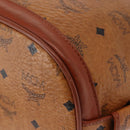 MCM Logogram Vicetos Shoulder Bag PVC Leather Brown Gold Auth 148914-13