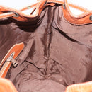 MCM Logogram Vicetos Shoulder Bag PVC Leather Brown Gold Auth 148914-18