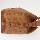 MCM Logogram Vicetos Shoulder Bag PVC Leather Brown Gold Auth 148914-4